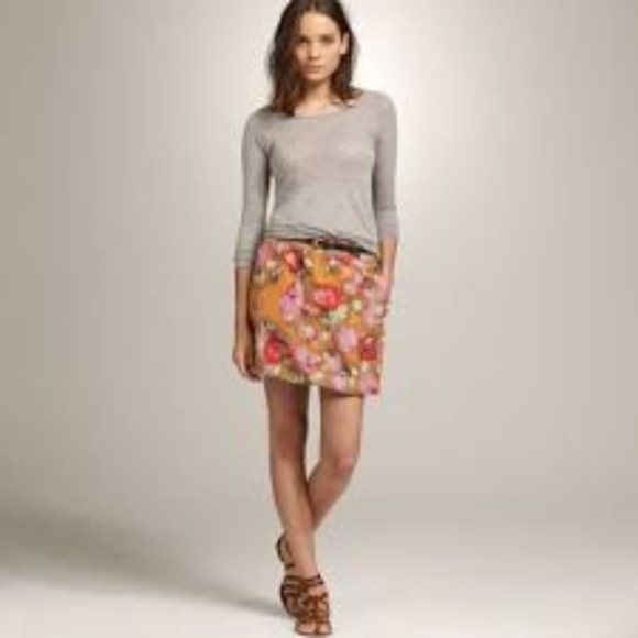 J. Crew Dresses & Skirts - J. Crew Poppy Water Floral Bubble Skirt